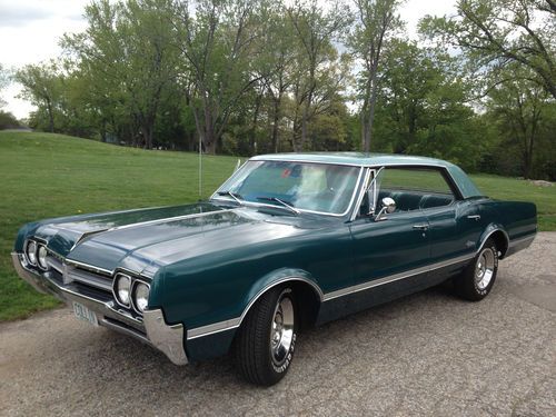 Two-toned teal 1966 cutlass supreme - 21k original miles