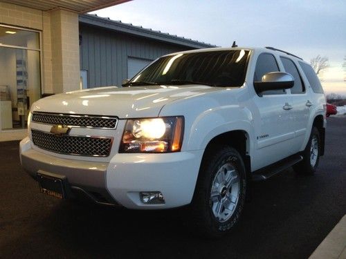 2008 chevrolet tahoe z71 4x4 white chevy