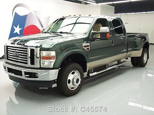 2008 ford f-350 lariat crew diesel drw 4x4 leather 71k texas direct auto