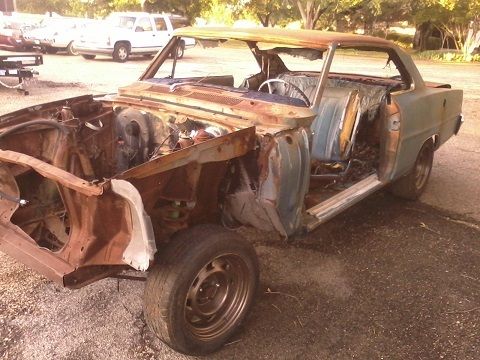 1966 / 1967 chevrolet nova chevy ii ss body 4-speed car