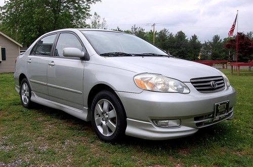 Very nice 2004 toyota corolla "s' sedan, 1.8 liter 4 cylinder, alloy wheels, cd