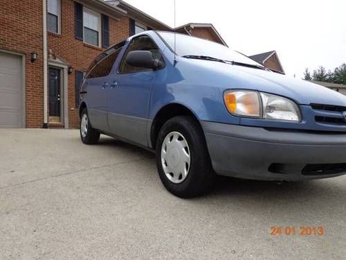 2000 toyota sienna ce mini passenger van 4-door 3.0l