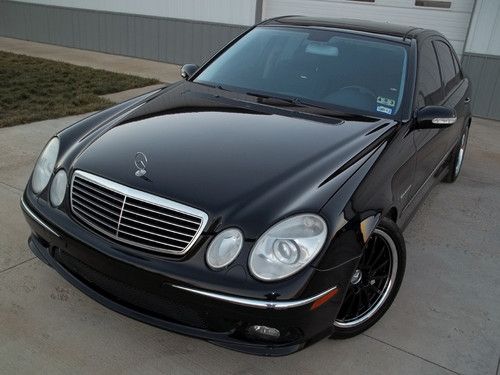 E55 amg supercharged 467 horsepower panoramic roof massage seats custom wheels