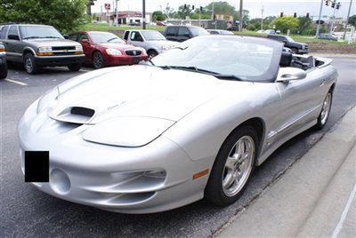 2002 pontiac firebird trans am convertible ws6 6-speed leather very clean!