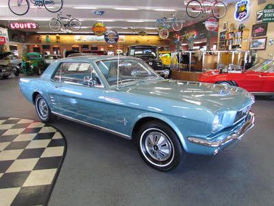 1966 ford mustang coupe west coast original, tahoe turquoise