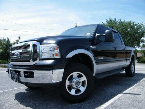 No reserve 2005 ford f-250 super duty fx4 lariat crew cab 6.0l one owner nice