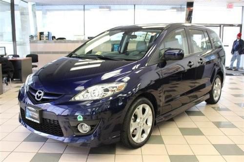 2010 mazda mazda5 grand touring leather moon roof heated seats low miles blue