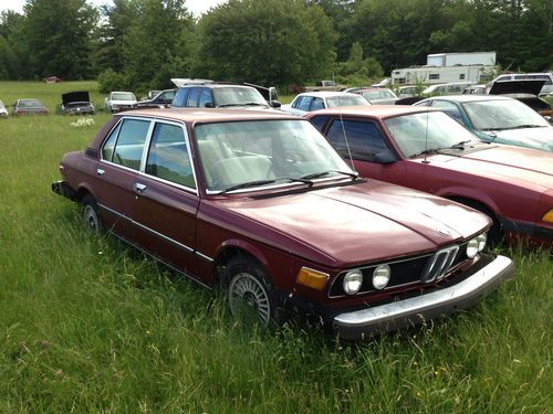 1977 bmw e12 530i 4 speed manual nr  lamb interior barnfind all stock m30 l-jet