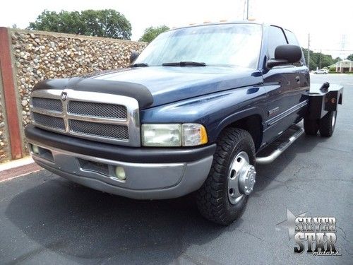 02 ram 3500 slt drw rwd cummins flatbed/welderbed/quadcab nice tx!
