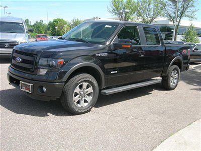 Pre-owned 2013 f-150 supercrew 145" fx4 off road, luxury pkkg, black, 7018 miles