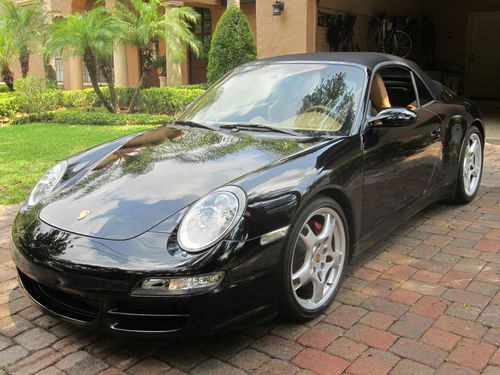 2006 porsche 911 carrera 4s convertible 2-door 3.8l black 6 speed x51 option