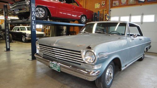 1962 chevrolet nova base hardtop 2-door, rat rod, hot rod, chevy 2, barn find