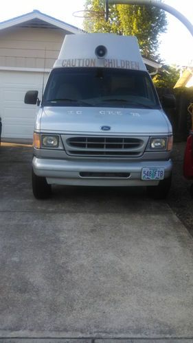 2002 ford econo van ice cream truck, freezer, inventer, candy racks ready to go!