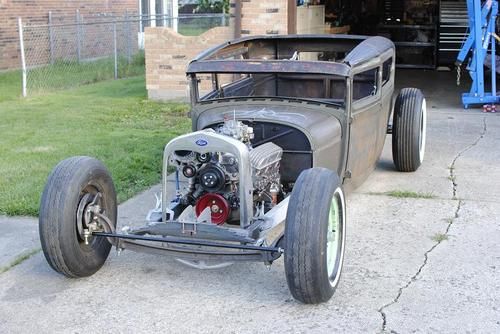 1928 ford model a tudor sedan hot rod rat rod