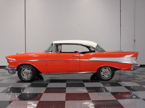 350 CI, MATADOR RED HARDTOP, 4-SPEED, POWER FRONT DISC BRAKES, FLOWMASTERS, US $36,995.00, image 2