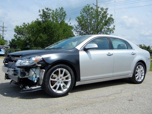 Ltz heated leather seats power sunroof salvage repairable damaged runs &amp; drives