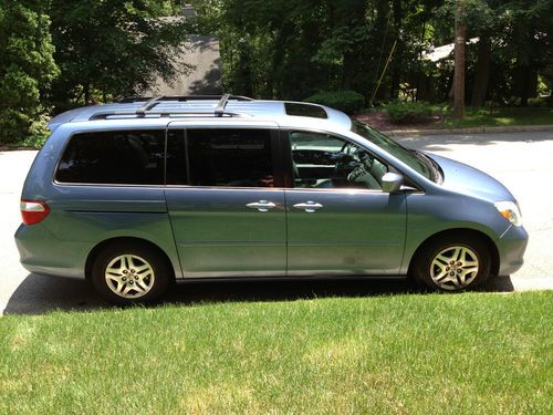 2006 Honda Odyssey - Ocean Mist Blue Exterior / Gray Leather Interior, image 5