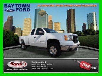 2008 gmc sierra 2500hd,ext. cab,4x4,6.0l.new tires,clean carfax