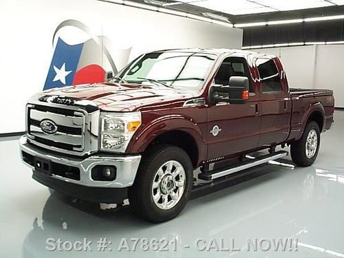 2011 ford f-250 4x4 lariat crew fx4 diesel sunroof nav! texas direct auto