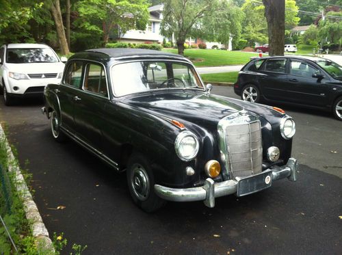 1956 mercedes benz 220 sedan ponton - webasto roof