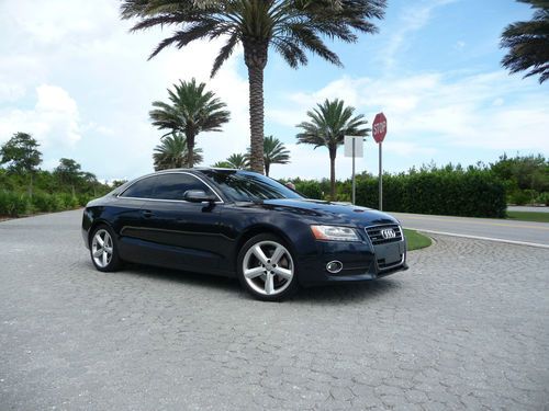 2010 audi a5 quattro-loaded-1 owner-sunroof-heated seats-warranty-head turner