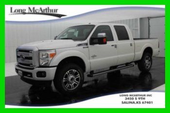 2013 6.7 v8 turbo diesel platinum crew cab 4x4 navigation sunroof trailer brake