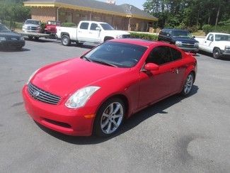 2003 infiniti g35 coupe 6 speed sport pkg red/black brembo in ga we ship bid now