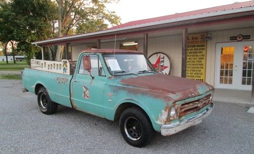 1967 chevy small back window v8 283 cool solid shop truck cruiser hot rod