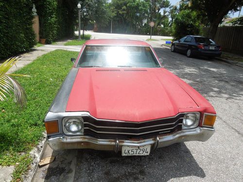 1972 camino runs good needs body and paint, 305 engine recent blk interior, fun