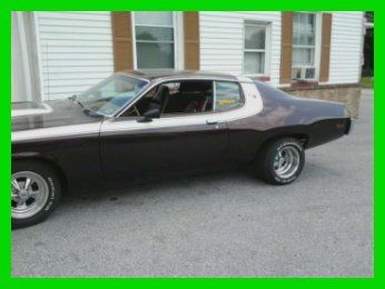 1973 plymouth satellite road runner clone rebuilt 440 automatic black cherry