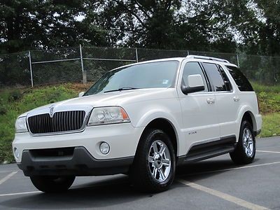 Lincoln aviator 2004 fresh trade in 4.6 v8 awd roof dvd low reserve set
