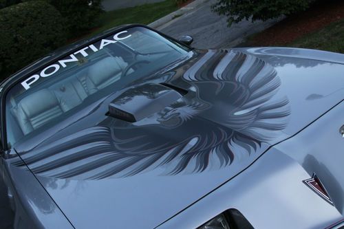 1979 pontiac trans am, silver,10th anniversary 6.6l t-tops 72k matching numbers.