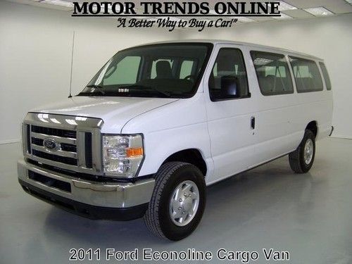 2011 ford econoline e350 e-350 xlt 15 pass am fm cd rear ac 37k houston texas