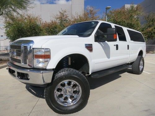 Diesel crew cab 4x4 4wd navigation dvd fabtech lift 1 owner only 28k like f250