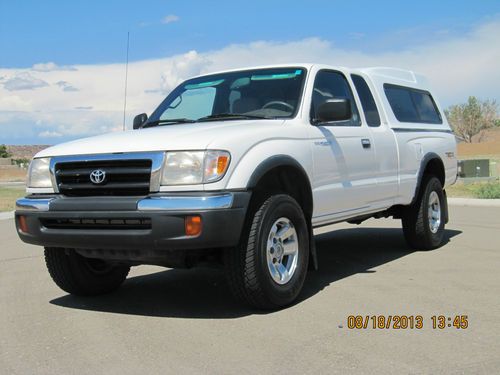 2000 toyota tacoma 4x4 trd sr5 extended cab 3.4l manual camper shell no rust