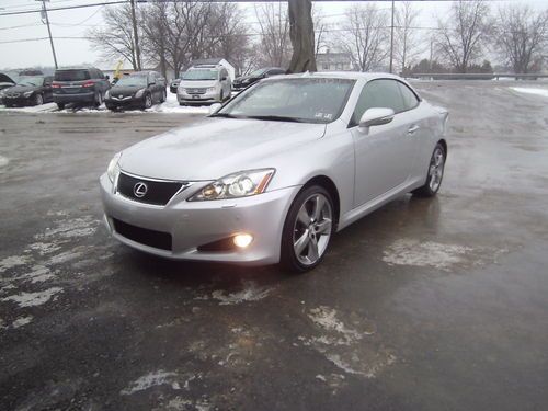 2010 lexus is350 c convertible 2-door 3.5l, flood, salvage, repairable