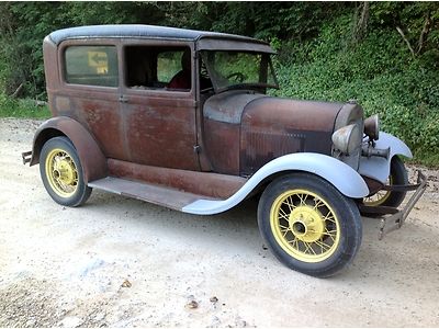 1929 ford model a 2 dr sedan survivor drives a-1 must see video!!!