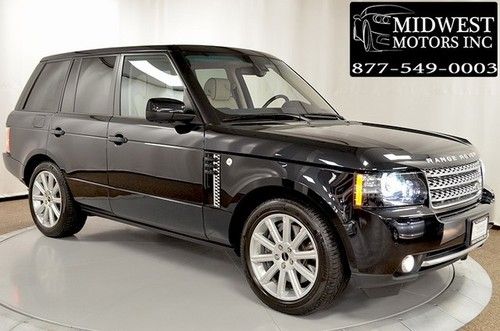 2012 land rover range rover supercharged black silver pkg rear dvd