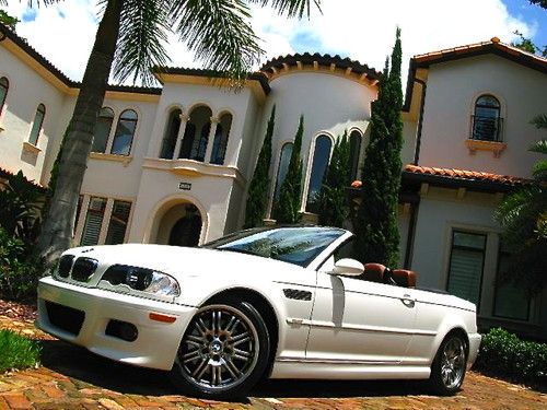 2004 bmw m3~convertible~navi~smg~l@@k~low miles~new tires~florida~w@w~nr~!