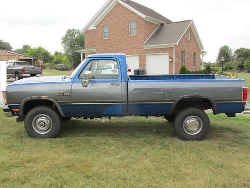 1993 dodge ram 4x4 cummins turbo diesel regular cab le truck