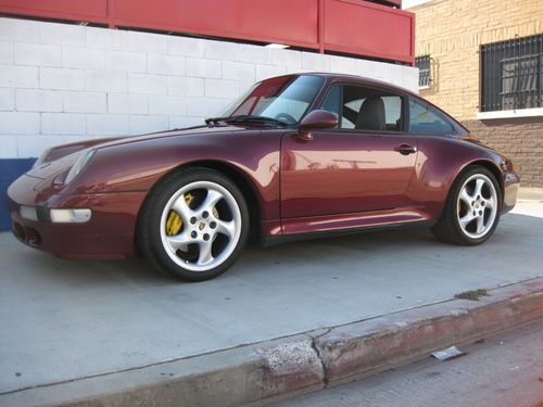 1997 porsche 993 c4s sunroof coupe 6-speed arena red metallic