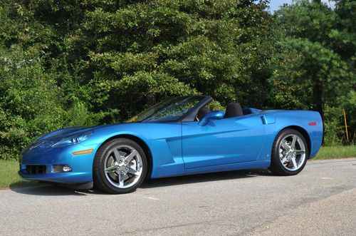 2008 corvette convertible lt3 nav jetstream blue