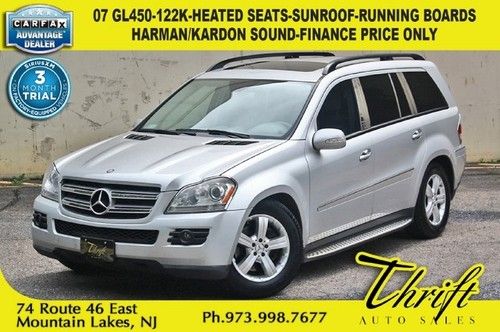 07 gl450-122k-heated seats-harman/kardon sound system-running boards-sunroof