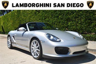 2011 porsche boxster spyder. silver over black. rare limited edition. 5200 miles