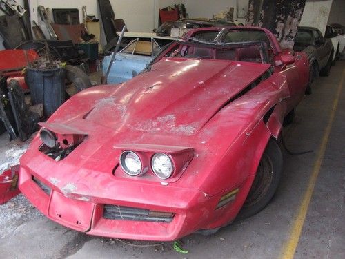 1981 81 corvette parts/project car l81 auto original motor clean/clear ny title