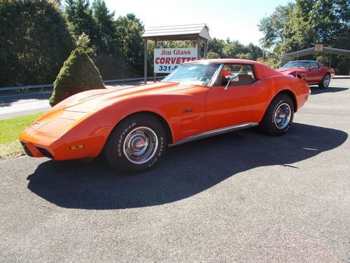 1976 corvette orange flame sport coupe