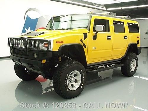 2003 hummer h2 adventure 4x4 lifted sunroof leather 63k texas direct auto