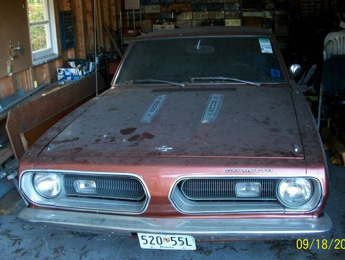 1968 plymouth barracuda 340 formula "s" notchback