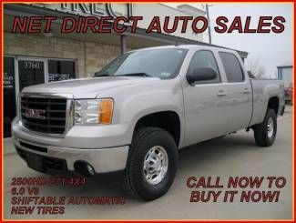 08 2500hd 4wd 6.0 v8 6spd auto z71 certified warranty net direct auto texas