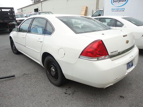 2006 Chevrolet Impala Patrol Car, White, Cruise, Power Seats, Power Locks, PSU, image 23